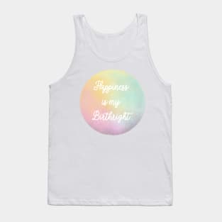 Inspirational affirmation Sticker Tank Top